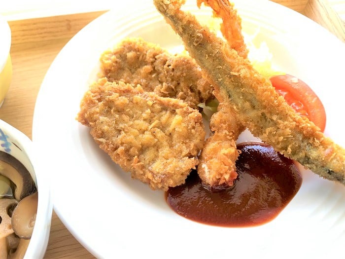【夕食】ミックスフライ