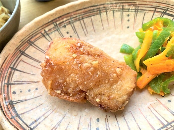 【夕食】カレイの竜田揚げ