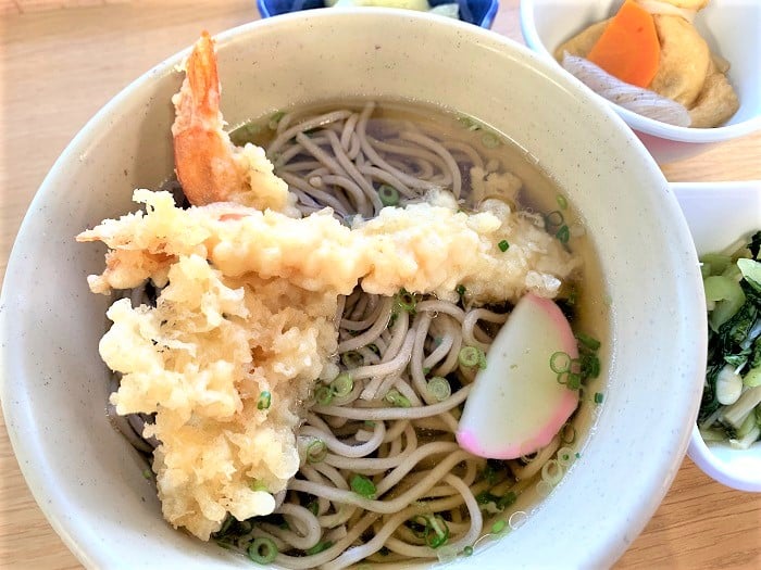 【昼食】エビ天そば