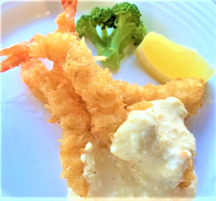 【夕食】エビフライ