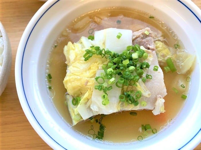 【昼食】豚肉の塩麹蒸し