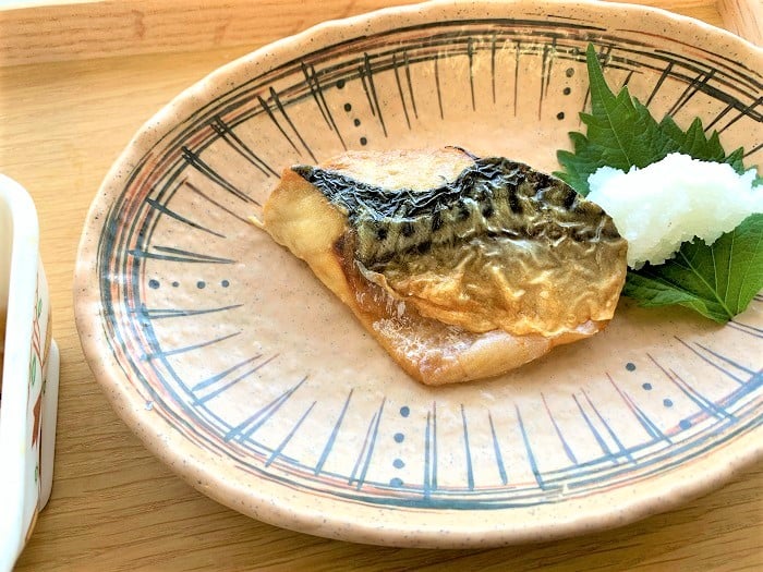 【昼食】サバの塩焼き