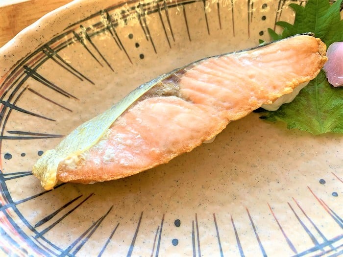 【昼食】サケの塩焼き
