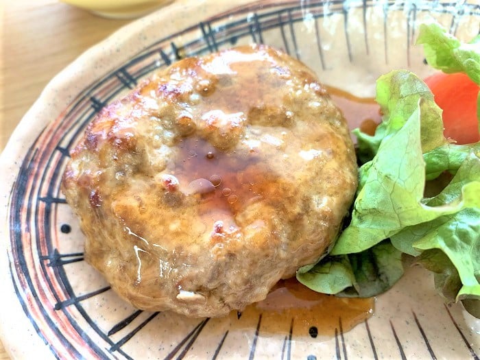 【昼食】照り焼きハンバーグ