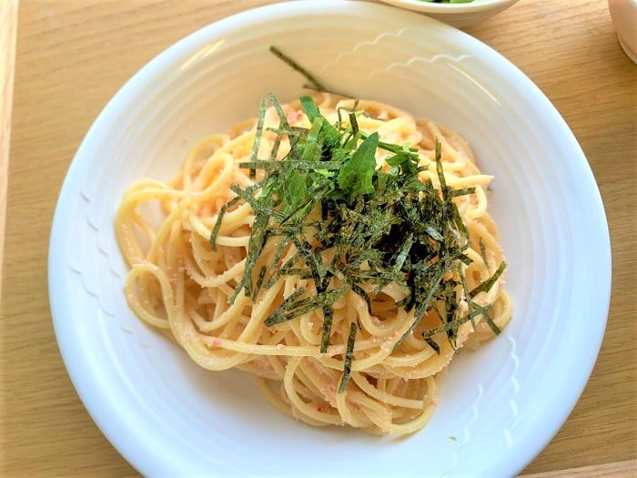 【昼食】明太子パスタ