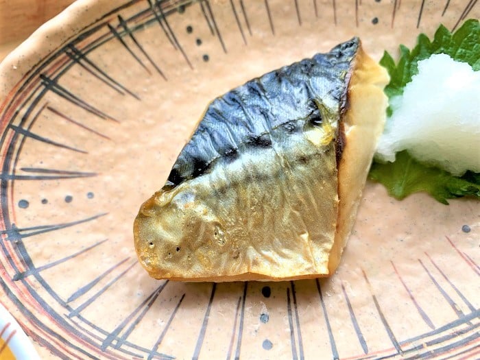 【昼食】サバの塩焼き