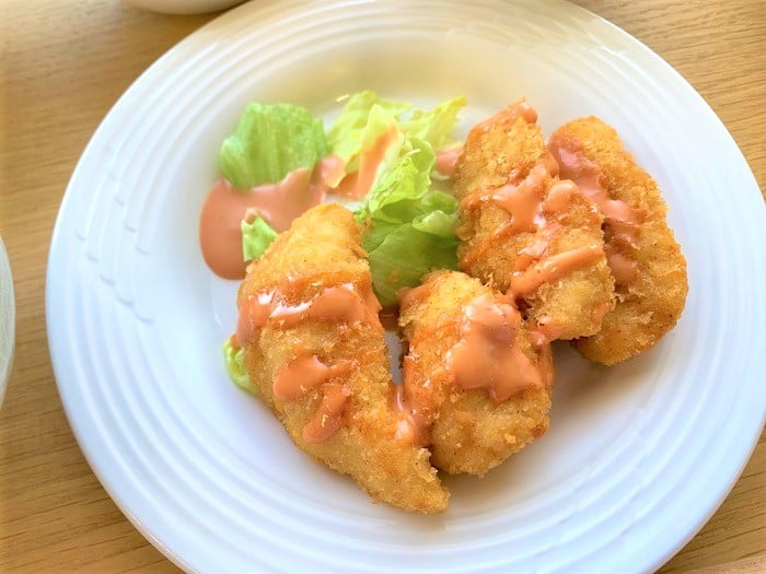 【昼食】ささみフライ