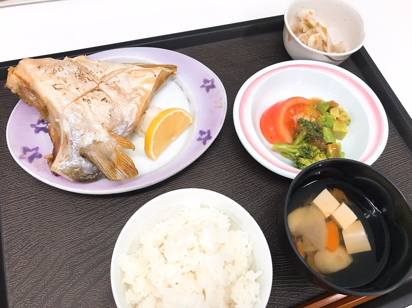 ブリカマの塩焼き（昼食）