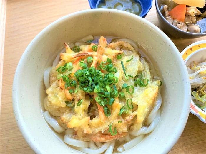【昼食】かき揚げうどん