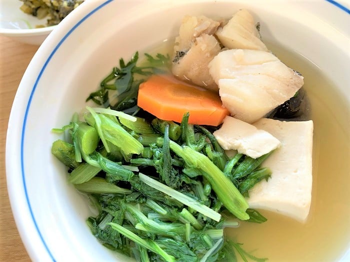 【昼食】塩ちゃんこ鍋