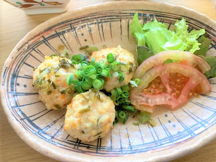 【昼食】つくねのねぎ塩焼き