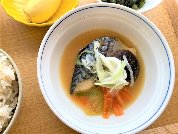 【昼食】サバの味噌煮