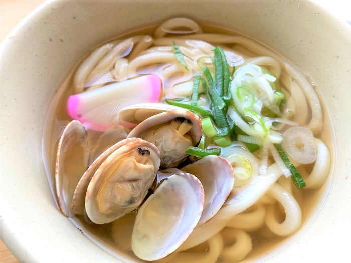 【昼食】あさりうんどん