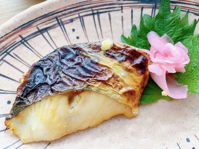 【昼食】サワラの黄身焼き