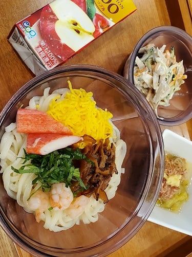 【昼食】冷やし稲庭うどん