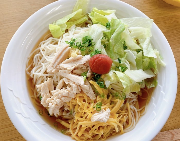 【昼食】ぶっかけそうめん