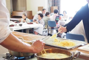 お祝い松花堂弁当と揚げたて天婦羅