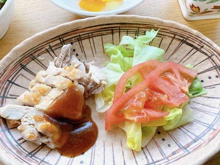 【夕食】チキンソテー