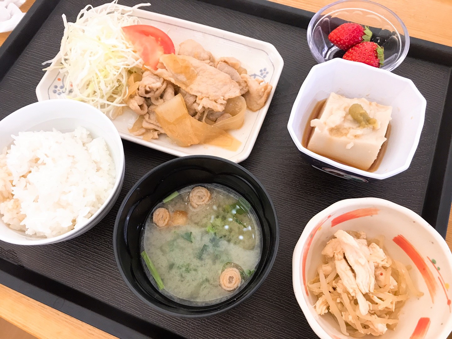 豚肉生姜焼き（夕食）