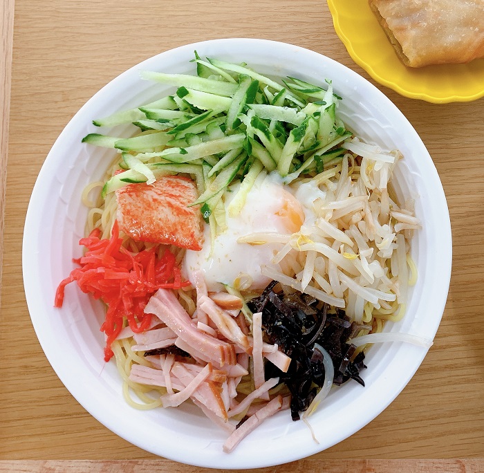 【昼食】冷やし中華（醤油味）