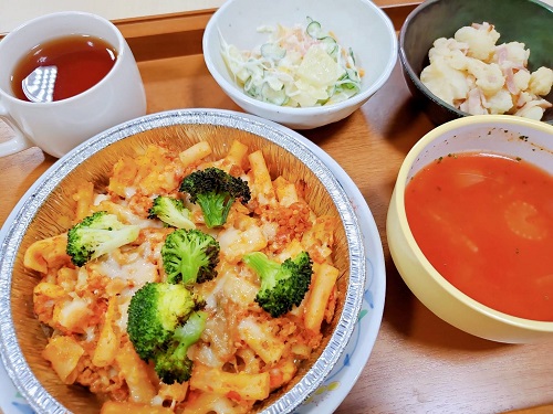 【昼食】マカロニミートグラタン
