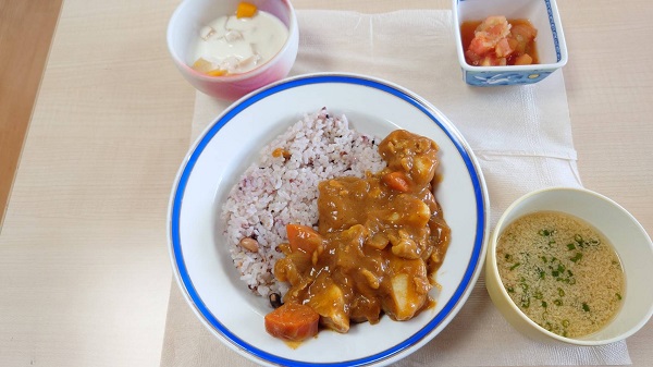 奈良エデン味めぐり・奈良名物　第二弾【黒米入りご飯のカレーライス】