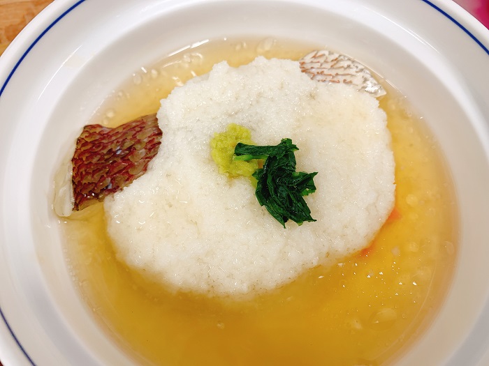 【夕食】鯛の蕪蒸し