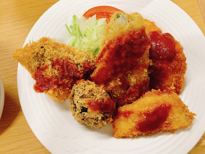 【昼食】ミックスフライ
