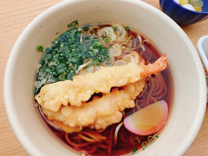【昼食】エビ天そば