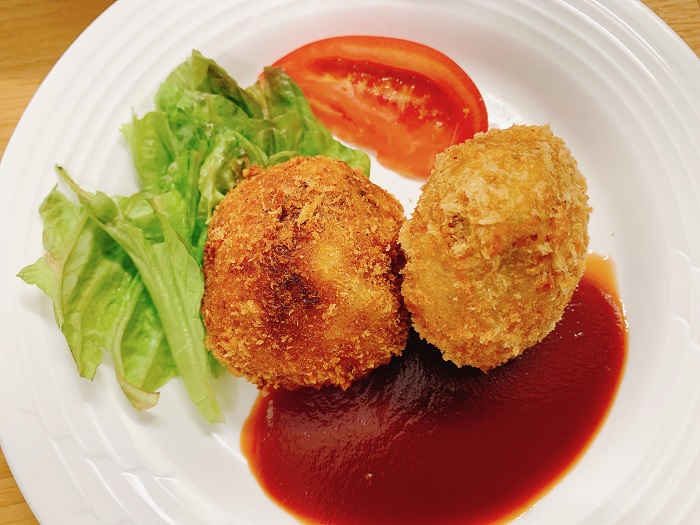 【昼食】さつま芋コロッケ