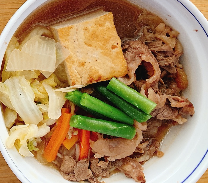 【昼食】牛すき焼き