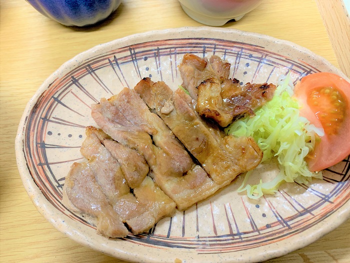 【昼食】豚肉の生姜焼き