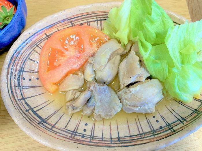 【夕食】鶏肉のレモン煮