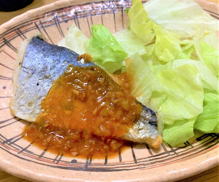 【昼食】サワラの香味ソース