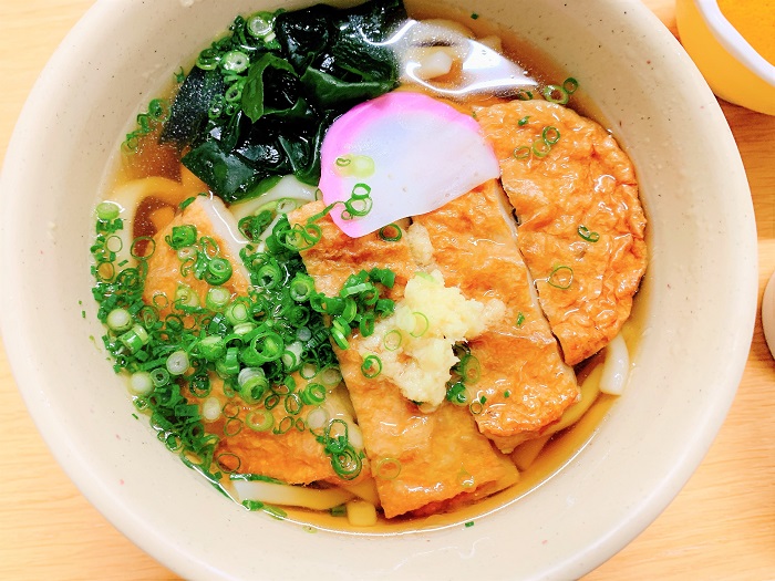 【昼食】わかめ生姜うどん