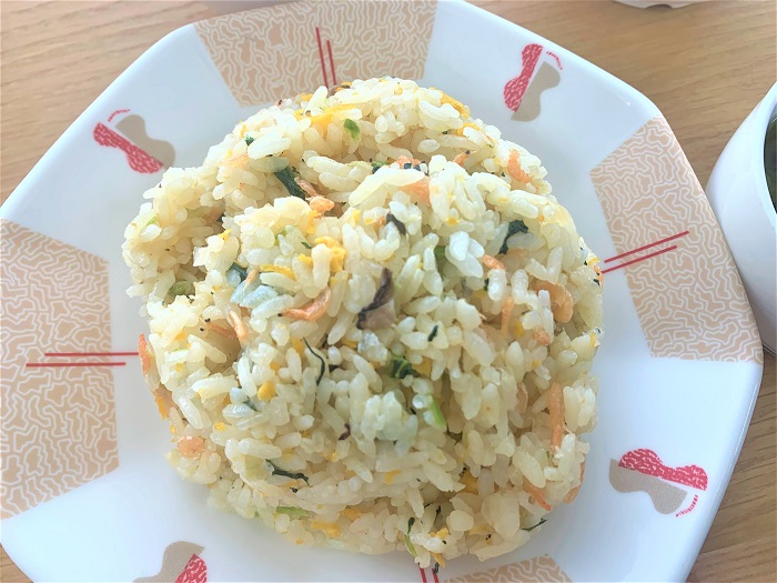 【昼食】桜エビと小松菜のチャーハン