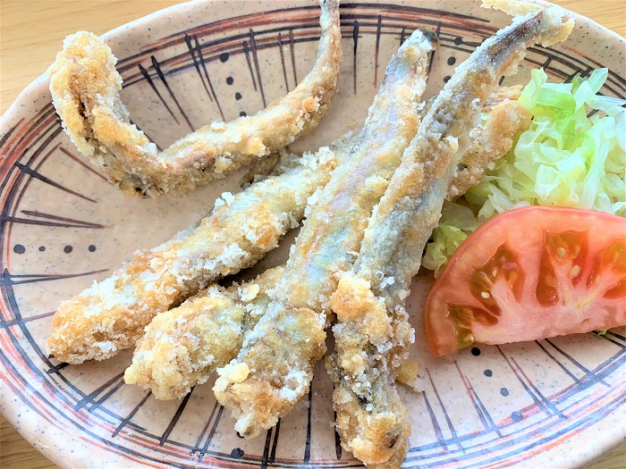 【昼食】ししゃもの竜田揚げ