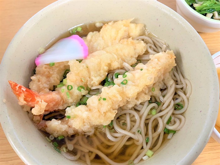 【昼食】エビ天そば