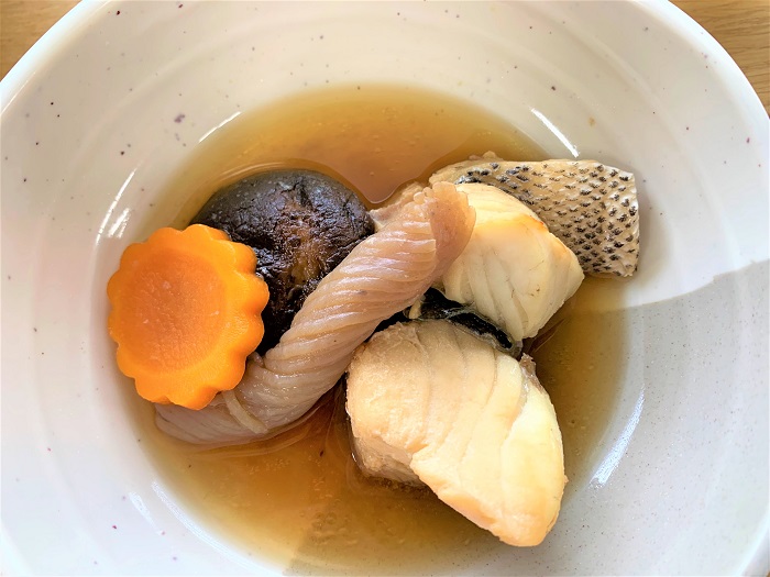 【夕食】タイの煮付け