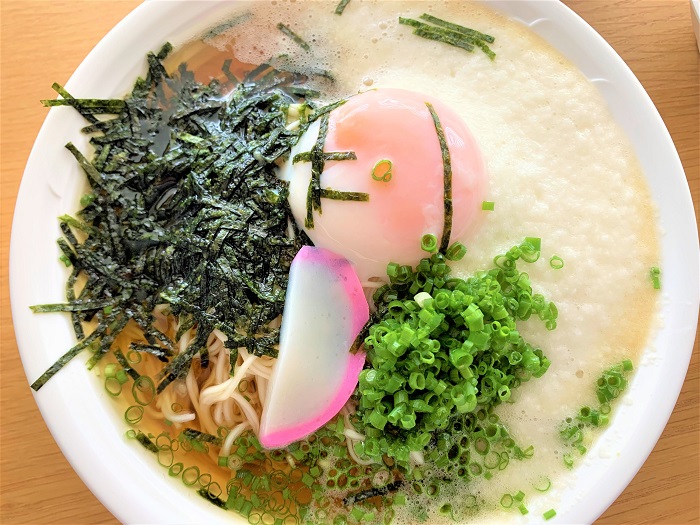 【昼食】温玉とろろそうめん