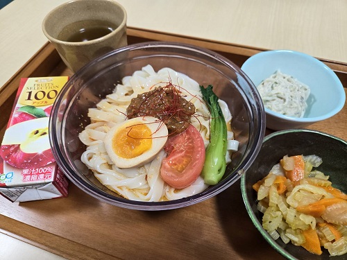 【昼食】冷やし坦々きしめん