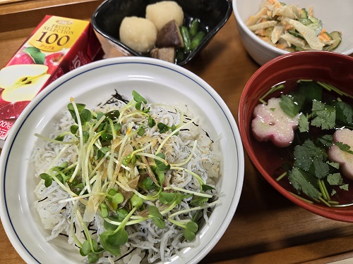 【昼食】釜揚げしらす丼