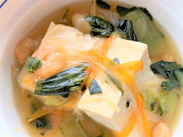 【昼食】豆腐の五目あんかけ