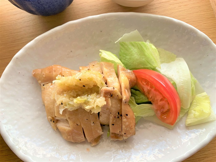 【昼食】鶏肉のねぎ塩焼き