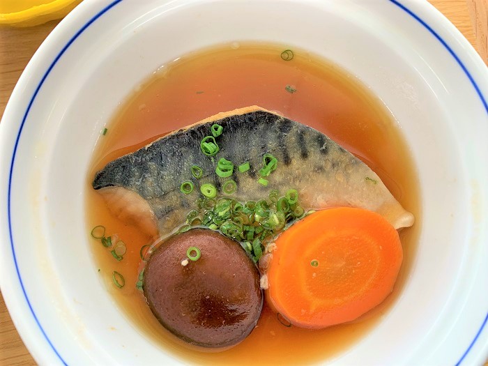 【昼食】サバの梅酒煮