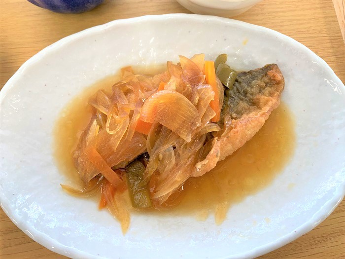 【昼食】アジの南蛮漬け