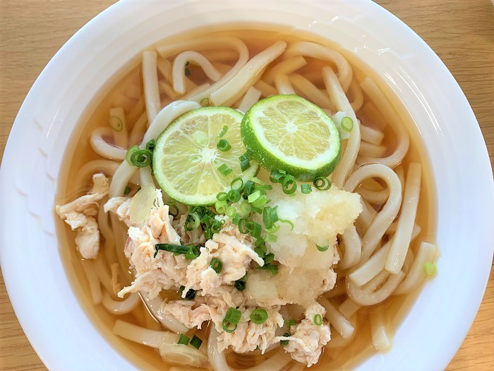 【昼食】すだちのぶっかけうどん