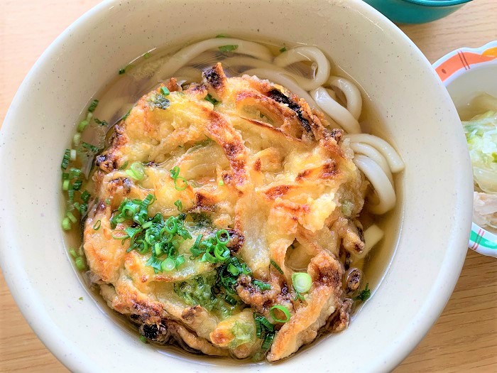 【昼食】かき揚げうどん