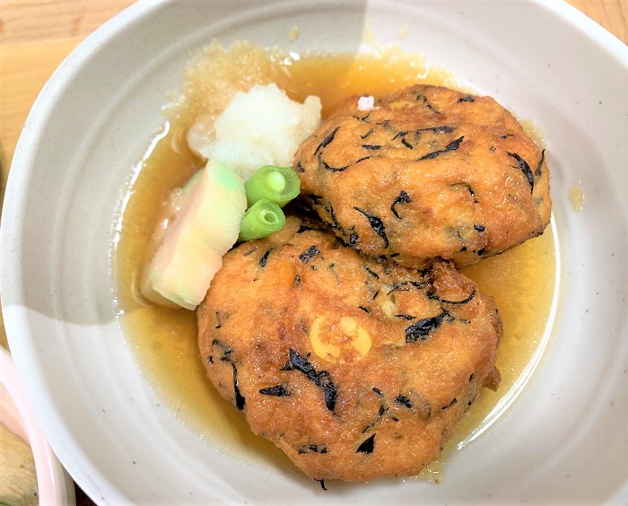 【夕食】飛竜頭の炊き合わせ