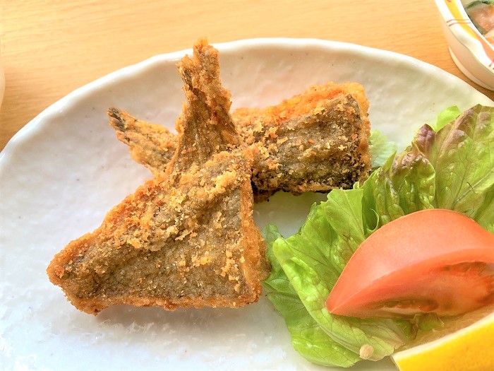 【昼食】カレイの唐揚げ